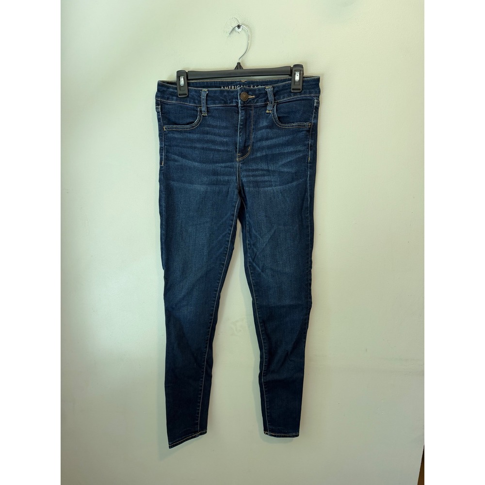 American Eagle Ne(x)t Level Stretch Skinny Jeans Dark Wash High Rise Size 10L